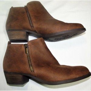 NEW CARLOS SANTANA BRIE ANKLE BOOTIES BROWN 8.5-9